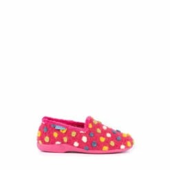Lunar Pink Helix With Multi Spots Slippers