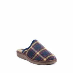 Lunar Blue Frank Mule Slippers