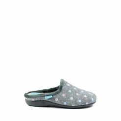 Lunar Dayton Grey Mule Slippers