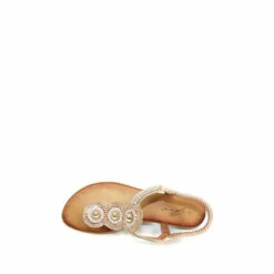 Lunar Silvia Pink Toe Post Gem Sandals -Lunar Shop unnamed file 107