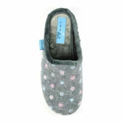 Lunar Dayton Grey Mule Slippers -Lunar Shop unnamed file 1073