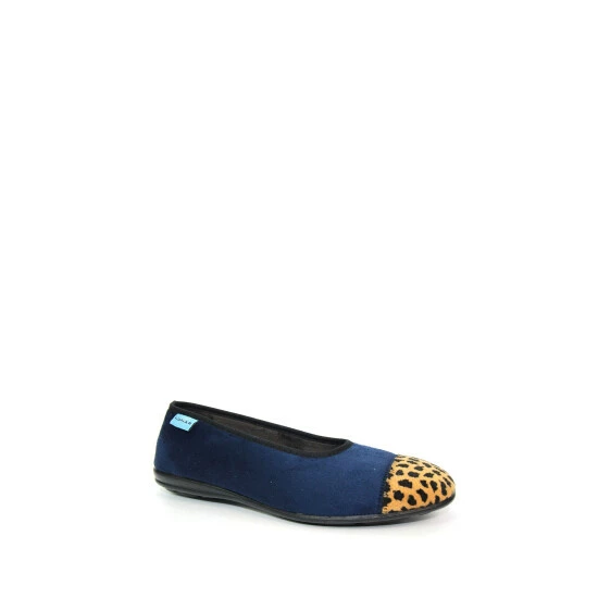 Lunar Blue Ladies Ballerina Slippers 4 Lunar Blue Ladies Ballerina Slippers - Image 2
