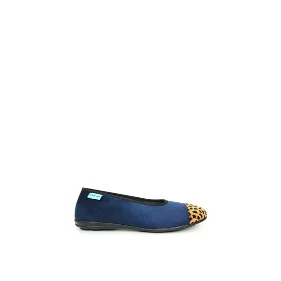 Lunar Blue Ladies Ballerina Slippers 7 Lunar Blue Ladies Ballerina Slippers - Image 5