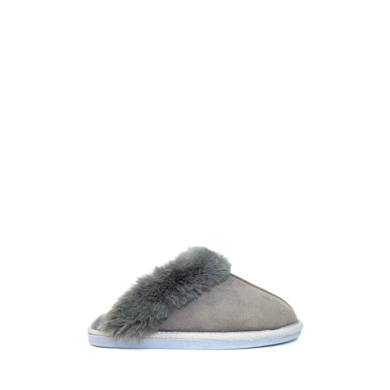 Lunar Grey Ladies Mule Slippers 2 Lunar Grey Ladies Mule Slippers