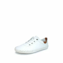 Lunar White Leather Plimsolls -Lunar Shop unnamed file 1365