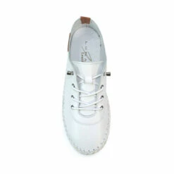 Lunar White Leather Plimsolls -Lunar Shop unnamed file 1366