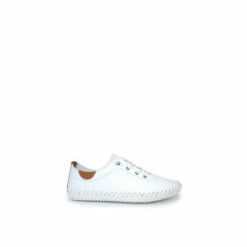 Lunar White Leather Plimsolls -Lunar Shop unnamed file 1367