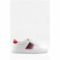 Lunar White Lou Multi Stripe Trainers -Lunar Shop unnamed file 1413