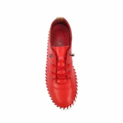 Lunar Red Leather Plimsolls -Lunar Shop unnamed file 1429