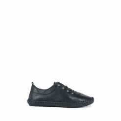 Lunar Black St Ives Sole Trainers