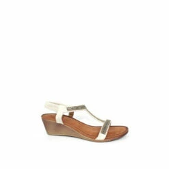 Lunar White Tabitha Wedged T-Bar Sandals 6 Lunar White Tabitha Wedged T-Bar Sandals -Lunar Shop unnamed file 145