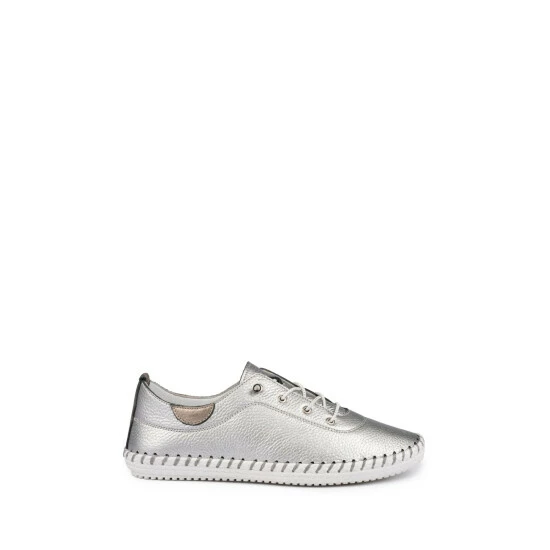 Lunar Silver St Ives Plimsoll Trainers 3 Lunar Silver St Ives Plimsoll Trainers
