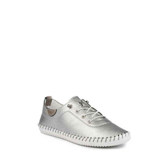Lunar Silver St Ives Plimsoll Trainers 5 Lunar Silver St Ives Plimsoll Trainers - Image 3