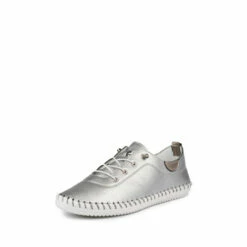 Lunar Silver St Ives Plimsoll Trainers 11 Lunar Silver St Ives Plimsoll Trainers -Lunar Shop unnamed file 1527