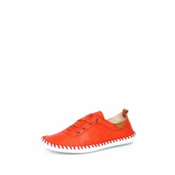 Lunar Orange Leather Plimsolls -Lunar Shop unnamed file 1560