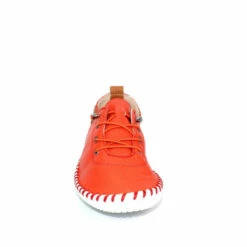Lunar Orange Leather Plimsolls -Lunar Shop unnamed file 1561