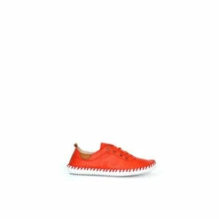 Lunar Orange Leather Plimsolls -Lunar Shop unnamed file 1562