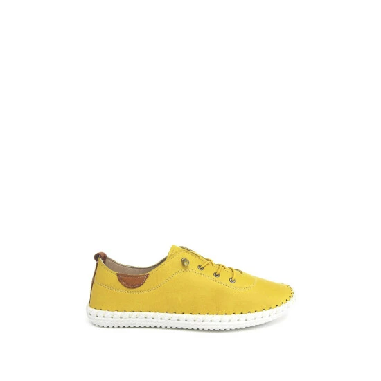 Lunar Yellow St Ives Plimsoll Trainers 3 Lunar Yellow St Ives Plimsoll Trainers