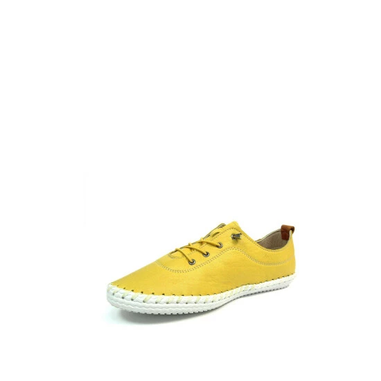 Lunar Yellow St Ives Plimsoll Trainers 6 Lunar Yellow St Ives Plimsoll Trainers - Image 4