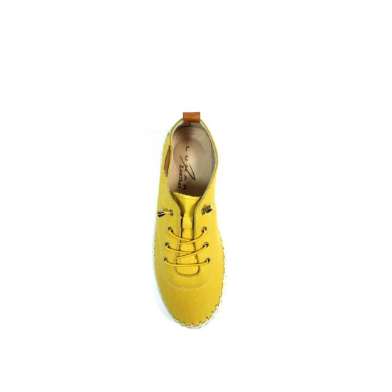 Lunar Yellow St Ives Plimsoll Trainers 7 Lunar Yellow St Ives Plimsoll Trainers - Image 5