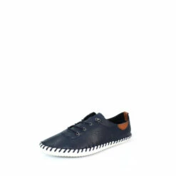 Lunar Blue Leather Plimsolls -Lunar Shop unnamed file 1586