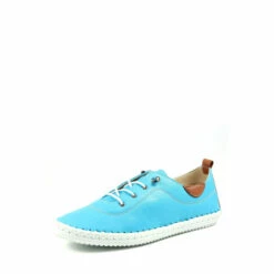 Lunar Blue St Ives Turquoise Plimsoll Trainers -Lunar Shop unnamed file 1613