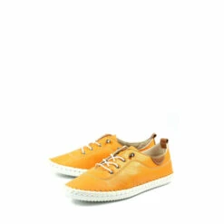 Lunar Orange St Ives Tangerine Plimsoll Trainers -Lunar Shop unnamed file 1677