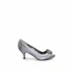 Lunar Grey Ripley Satin Peep Toe Shoes