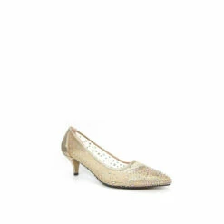 Lunar Gold Alisha Gemstone Kitten Heels
