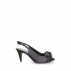 Lunar Sabrina Black Satin Slingback Court Shoes -Lunar Shop unnamed file 1770