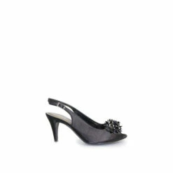 Lunar Sabrina Black Satin Slingback Court Shoes 6 Lunar Sabrina Black Satin Slingback Court Shoes -Lunar Shop unnamed file 1774