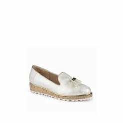 Lunar Silver Nemesis Tassel Wedge Loafers -Lunar Shop unnamed file 1791