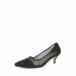 Lunar Black Alisha Gemstone Kitten Heels -Lunar Shop unnamed file 1799