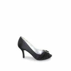 Lunar Black Sienna Diamanté Court Shoes -Lunar Shop unnamed file 1805