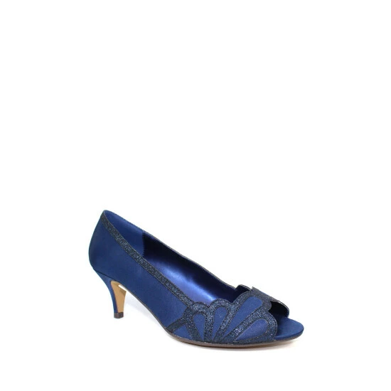Lunar Blue Dalia Kitten Heel Shoes 4 Lunar Blue Dalia Kitten Heel Shoes - Image 2