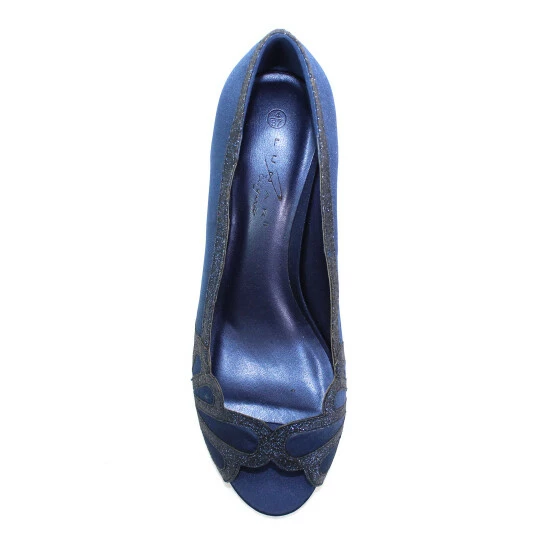 Lunar Blue Dalia Kitten Heel Shoes 6 Lunar Blue Dalia Kitten Heel Shoes - Image 4