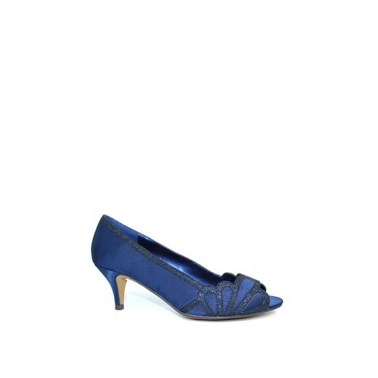 Lunar Blue Dalia Kitten Heel Shoes 7 Lunar Blue Dalia Kitten Heel Shoes - Image 5