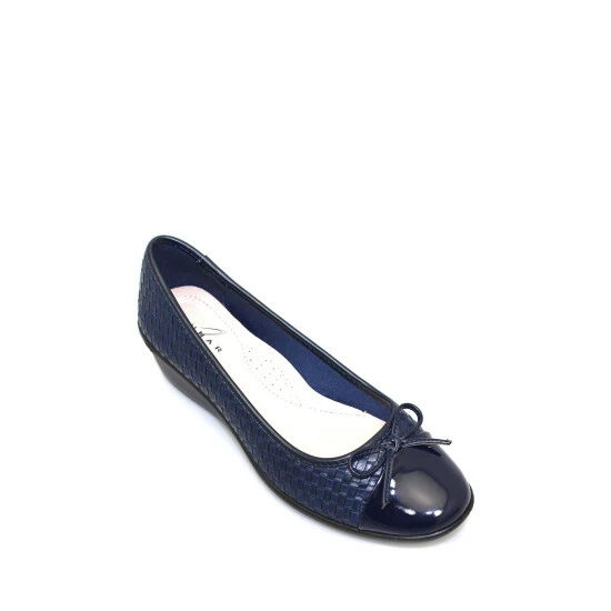 Lunar Blue Geneva Low Wedge Shoes 6 Lunar Blue Geneva Low Wedge Shoes - Image 4