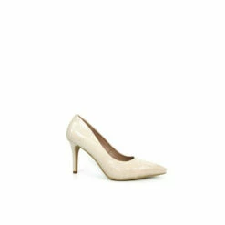 Lunar Natural Yolanda Croc Print Court Shoes -Lunar Shop unnamed file 1825