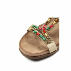 Lunar Beige Cream Mariella Beaded Sandals -Lunar Shop unnamed file 186