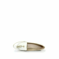 Lunar Michaela White Tassel Wedge Loafers -Lunar Shop unnamed file 1898