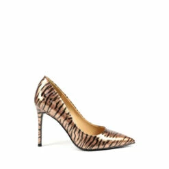 Lunar Natural Mojito Bronze Heeled Court Shoes