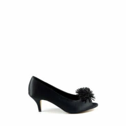Lunar Lucia Black Court Shoes
