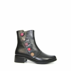 Lunar Black Ankle Boots