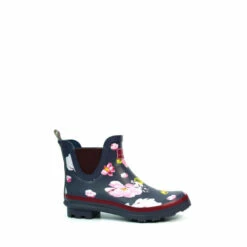 Lunar Blue Short Wellibob Ankle Wellington Boots