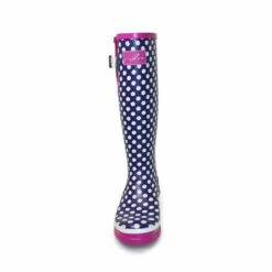 Lunar Adjustable Rubber Purple Polka Dot Wellington Boots 4 Lunar Adjustable Rubber Purple Polka Dot Wellington Boots -Lunar Shop unnamed file 2164