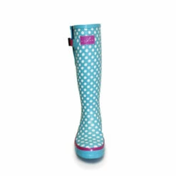 Lunar Adjustable Rubber Pale Blue Polka Dot Wellington Boots 5 Lunar Adjustable Rubber Pale Blue Polka Dot Wellington Boots -Lunar Shop unnamed file 2184