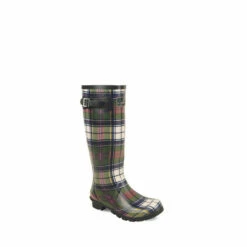 Alternative view of Lunar Tartan Green Ladies Wellington Boots