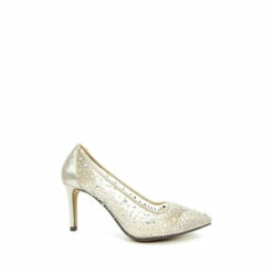 Lunar Gold Argo Gold Mesh Heeled Sandals