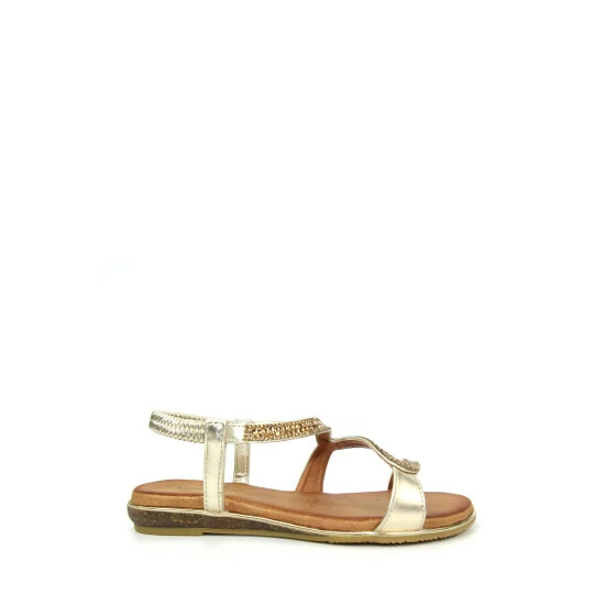 Lunar Gold Emilia 'S' Pattern Sandals 3 Lunar Gold Emilia 'S' Pattern Sandals